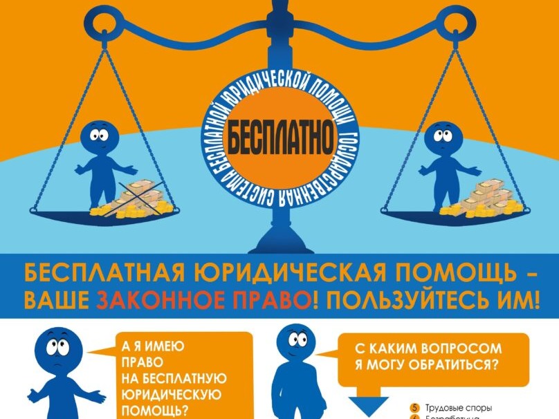 Информация об оказании бесплатной юридической помощи .